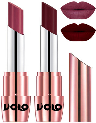 

Volo Perfect Creamy with Matte Lipsticks Combo, Lip Gifts to love(Cherry, Maroon)