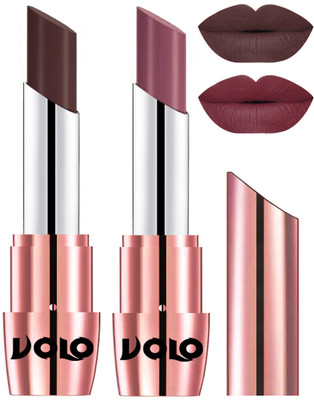 

Volo Perfect Creamy with Matte Lipsticks Combo, Lip Gifts to love(Chocolate, Plum)