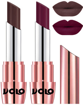 

Volo Perfect Creamy with Matte Lipsticks Combo, Lip Gifts to love(Chocolate, Wine)