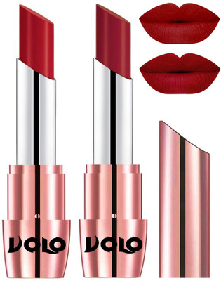 

Volo Perfect Creamy with Matte Lipsticks Combo, Lip Gifts to love(Tomato Red, Red)