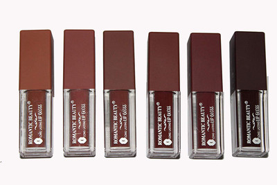 

Romantic Beauty long lasting lip gloss combo of 6 pcs (nude collection)(Multicolore)
