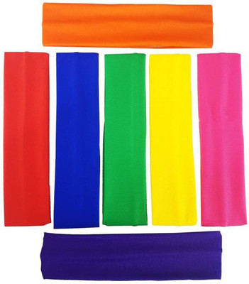

Bueno Gym Workout Women's Yoga Soft Cotton Stretchy Headbands For Daily Use (Set Of 7), Work Out Head Band For Girls Makeup Headband