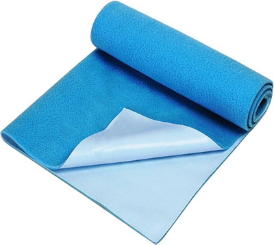 

Kidbee Cotton, Rubber, Polyester Baby Bed Protecting Mat(Peacock Blue