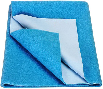 

Kidbee Cotton, Rubber, Polyester Baby Bed Protecting Mat(Peacock Blue