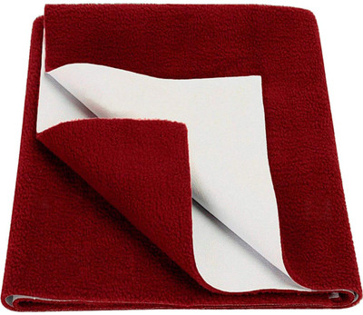 

Kidbee Cotton, Rubber, Polyester Baby Bed Protecting Mat(Maroon