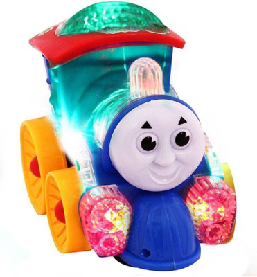 

Fancy Musical Thomas Engine with lights, Bump and go action, Funny Loco (Blue)(Multicolor)