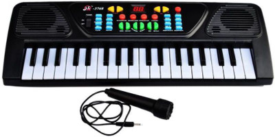 A To Z Traders Piano Organ with Microphone MIC Synthesizer(Black)