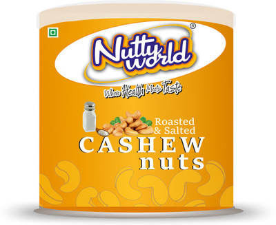 

NuttyWorld Roasted & Salted Cashews(140 g, Tin)