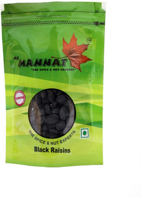 Mannat Afghani black (seedless) Raisins(200 g, Pouch)