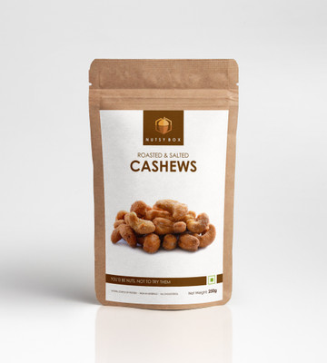 

Nutsy Box Roasted and Salted Cashews, Lightly Salted, 250g Cashews(250 g, Pouch)