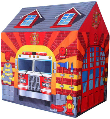 

latest radhe Fire Engine Play Tent - for Kids - Indoor & Outdoor Use - Water Resistant - Foldable & Lightweight(Multicolor)