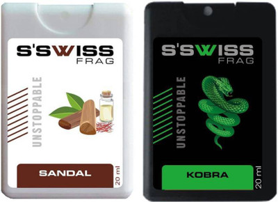 

S'SWISS Sandal and Kobra Combo Pack Pocket Perfume - 40 ml(For Men & Women)