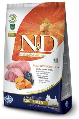 

Farmina N&D Grain Free Adult Mini Breed Lamb & Blueberry 7 kg Dry Dog Food