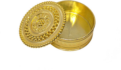 

Fully Stylish Sindoor Storage Box for Women Daily Use, Set of 4, Golden sindoor box Vanity Box(golden)