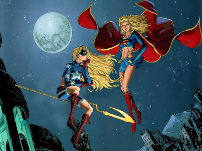 

Comics Stargirl Supergirl Fine Art Paper Print Poster Photographic Paper(12 inch X 18 inch, Rolled)
