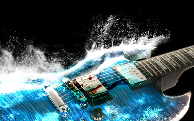 

Music Guitar HD Wallpaper Background Fine Art Print(12 inch X 18 inch, Rolled)