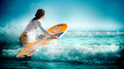 

Sports Surfing Wall Poster Paper Print(12 inch X 18 inch, Rolled)