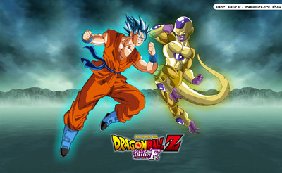 Akhuratha Poster Movie Dragon Ball Z: Resurrection Of F Dragon Ball Dragon Ball Z Goku Freeza HD Wallpaper Background Fine Art Print(12 inch X 18 inch, Rolled)