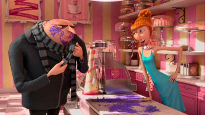 Movie Despicable Me 2 Despicable Me Lucy Gru HD Wallpaper Background Paper Print(12 inch X 18 inch, Rolled)