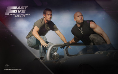 Akhuratha Poster Movie Fast Five Fast & Furious Dominic Toretto Brian O'Conner Vin Diesel Paul Walker HD Wallpaper Background Fine Art Print(12 inch X 18 inch, Rolled)