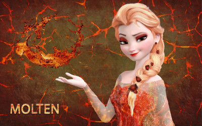 

Movie Frozen Elsa Fire Lava HD Wallpaper Background Paper Print(12 inch X 18 inch, Rolled)