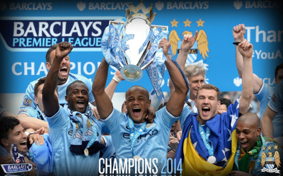 

Sports Manchester City F.C. Soccer Club Wall Poster Paper Print(12 inch X 18 inch, Rolled)