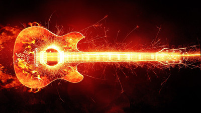 

Music Guitar Artistic Wall Poster Fine Art Print(12 inch X 18 inch, Rolled)
