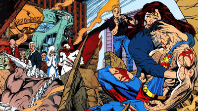 

Comics The Death Of Superman HD Wall Poster Fine Art Print(12 inch X 18 inch, Rolled)