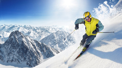 

Sports Skiing HD Wall Poster Paper Print(12 inch X 18 inch, Rolled)