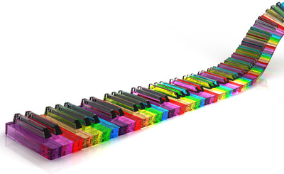 Music Piano HD Wallpaper Background Fine Art Print(12 inch X 18 inch, Rolled)