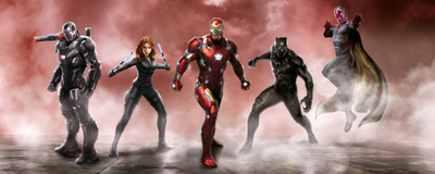

Movie Captain America: Civil War Captain America Vision Black Panther Iron Man Black Widow War Machine HD Wallpaper Background Paper Print(12 inch X 18 inch, Rolled)