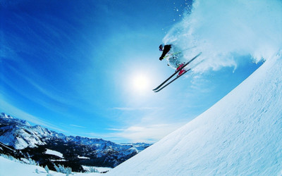 

Sports Skiing HD Wall Poster Paper Print(12 inch X 18 inch, Rolled)