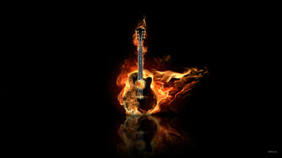 

Music Guitar Wall Poster Fine Art Print(12 inch X 18 inch, Rolled)