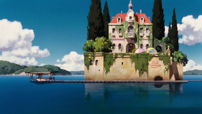

Movie Porco Rosso Studio Ghibli House Water Mansion Sea Island HD Wallpaper Background Paper Print(12 inch X 18 inch, Rolled)