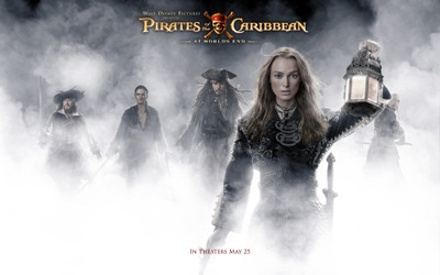 

Movie Pirates Of The Caribbean: At World's End Pirates Of The Caribbean Keira Knightley Elizabeth Swann Geoffrey Rush Captain Hector Barbossa Johnny Depp Jack Sparrow Orlando Bloom Will Turner Captain Sao Feng Chow Yun-Fat HD Wallpaper Background Paper Pr