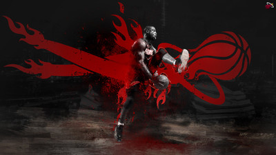 

Sports Miami Heat Basketball Wall Poster Paper Print(12 inch X 18 inch, Rolled)