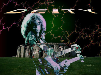 

Akhuratha Music Jimmy Page Wall Poster Fine Art Print(12 inch X 18 inch, Rolled)