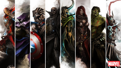 

Avengers The Avengers Iron Man Captain America Nick Fury Loki Black Widow Hulk Thor Hawkeye Frameless Fine Quality Poster Paper Print(12 inch X 18 inch, Rolled)