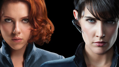 

Movie The Avengers Black Widow Natasha Romanoff Scarlett Johansson Cobie Smulders Maria Hill Avengers HD Wallpaper Background Paper Print(12 inch X 18 inch, Rolled)
