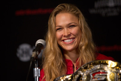 Sports Ronda Rousey HD Wall Poster Paper Print(12 inch X 18 inch, Rolled)
