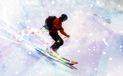 

Sports Skiing HD Wall Poster Paper Print(12 inch X 18 inch, Rolled)