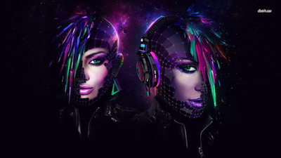 

Music Daft Punk Band (Music) France Wall Poster Fine Art Print(12 inch X 18 inch, Rolled)