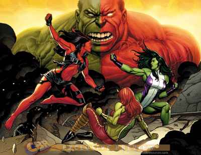 

Red She-hulk She-Hulk Hulk Frameless Fine Quality Poster Fine Art Print(12 inch X 18 inch, Rolled)