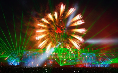 

Music Concert Rave Lasers Fireworks Crowd Wall Poster Fine Art Print(12 inch X 18 inch, Rolled)
