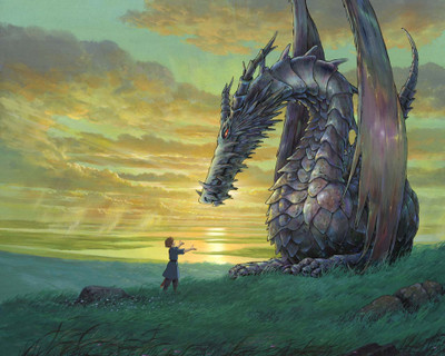 

Movie Tales From Earthsea Dragon Ghibli Anime HD Wallpaper Background Paper Print(12 inch X 18 inch, Rolled)