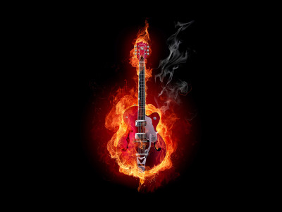 

Music Guitar Wall Poster Fine Art Print(12 inch X 18 inch, Rolled)
