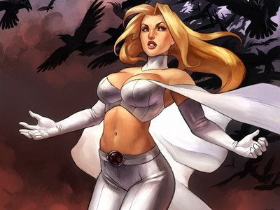 

Comics Emma Frost Fine Art Paper Print Poster Paper Print(12 inch X 18 inch, Rolled)