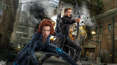 

Akhuratha Poster Movie Avengers: Age Of Ultron The Avengers Avengers Black Widow Hawkeye Fan Art Scarlett Johansson HD Wallpaper Background Fine Art Print(12 inch X 18 inch, Rolled)