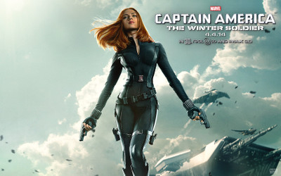 

Movie Captain America: The Winter Soldier Captain America Scarlett Johansson Black Widow HD Wallpaper Background Paper Print(12 inch X 18 inch, Rolled)