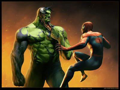

Comics Hulk Spider-Man HD Wallpaper Background Paper Print(12 inch X 18 inch, Rolled)
